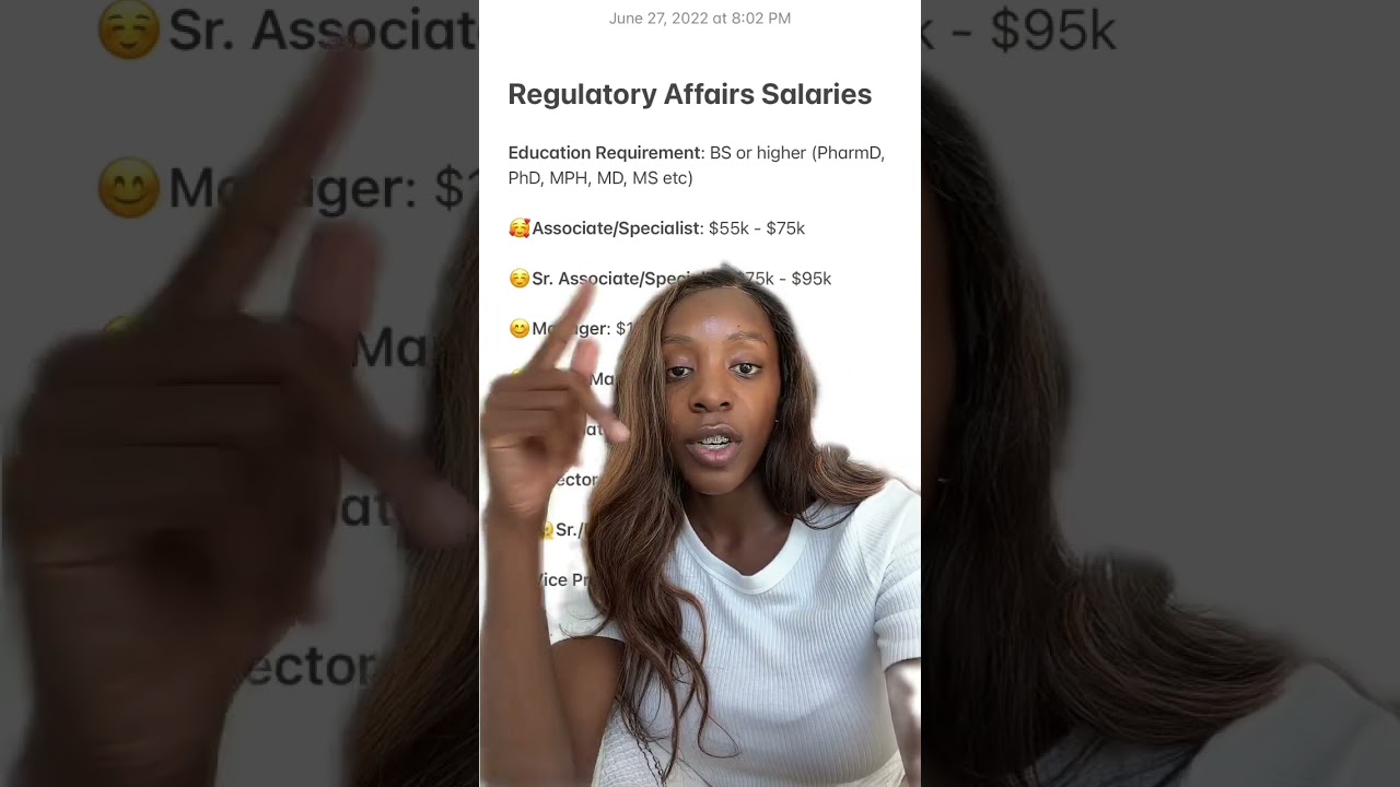 Salary Ranges for Regulatory Affairs Industry! If you work with a GOOD recruiter you won&rsquo;t have to