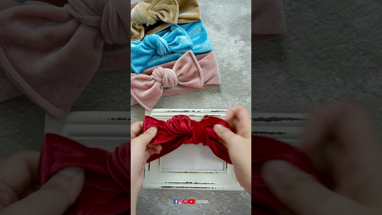 Simple way to tie a bow headband