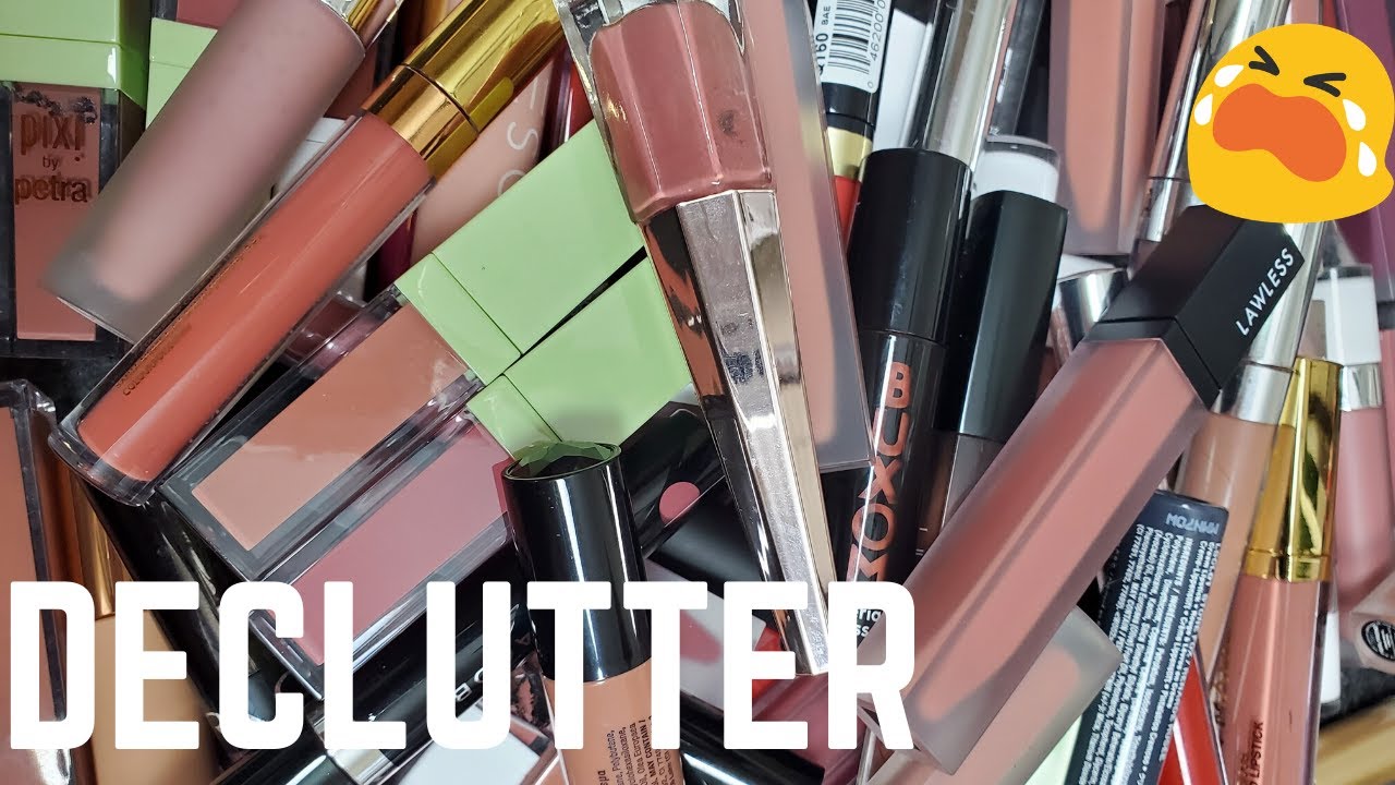 THIS WAS BRUTAL  LIQUID LIPSTICK DECLUTTER + SWATCHES