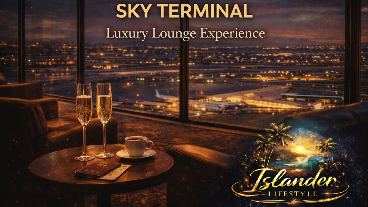 SKY TERMINAL LOUNGE ✈️ | ISLANDER EXECUTIVE LOUNGE #ExecutiveLounge #LuxuryAirport