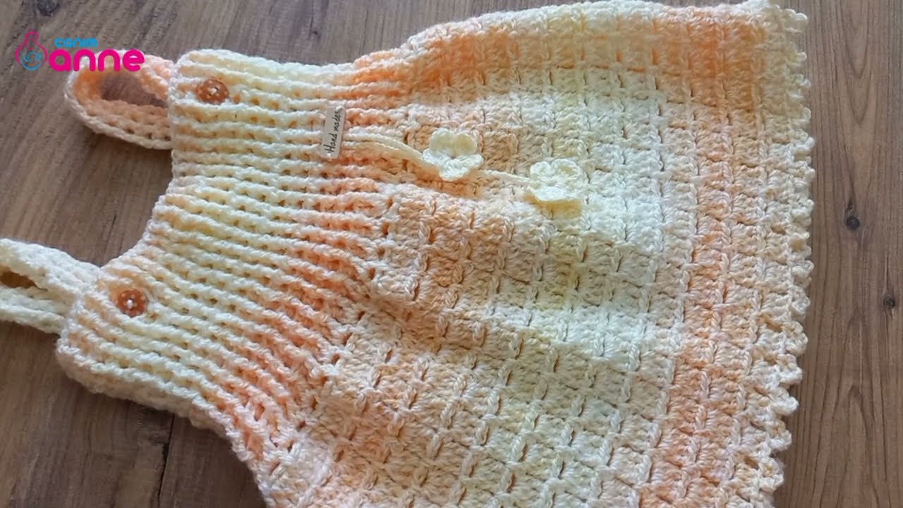 Tığ İşi Örgü Tığ işi Easy Crochet Baby Dress Pattern