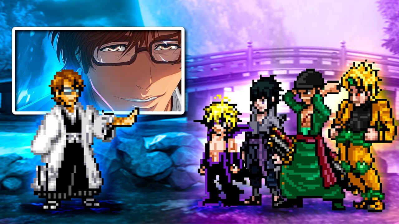 COLOQUEI O AIZEN DE OCULOS PRA LUTAR CONTRA 3 PERSONAGEM DE UMA VEZ E ELE FEZ ALGO RIDÍCULO KKKKKKKK