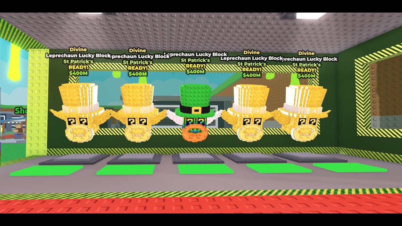 OPENING ST. PATRICKS LUCKY BLOCKS TO GET THE FORTUNU AND CASHURU!!! #roblox #stealabrainrot