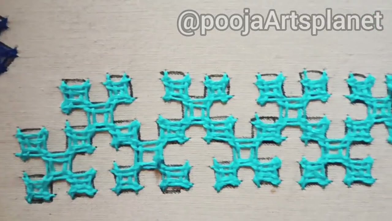 Embroidery Basics/ Embroidery stitches/sindhi tanka/gujarati design/border line.