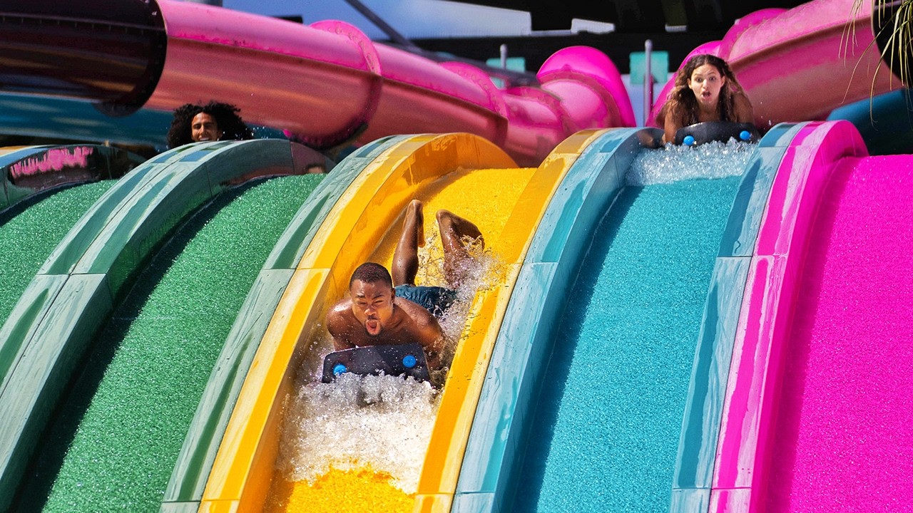 Sliding HEAD-FIRST Down Taumata Racer at Aquatica Orlando Water Park