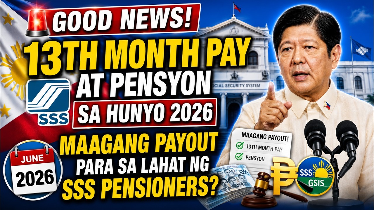 🚨 GOOD NEWS! 13th Month Pay and Pension in June 2026 &mdash; Early Payout for All SSS Pensioners