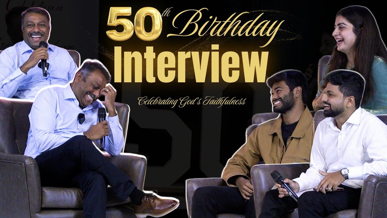 Pastor Joshua David’s 50th Birthday Interview with Jehoshaphat, Pastor Siddhant & Asmita