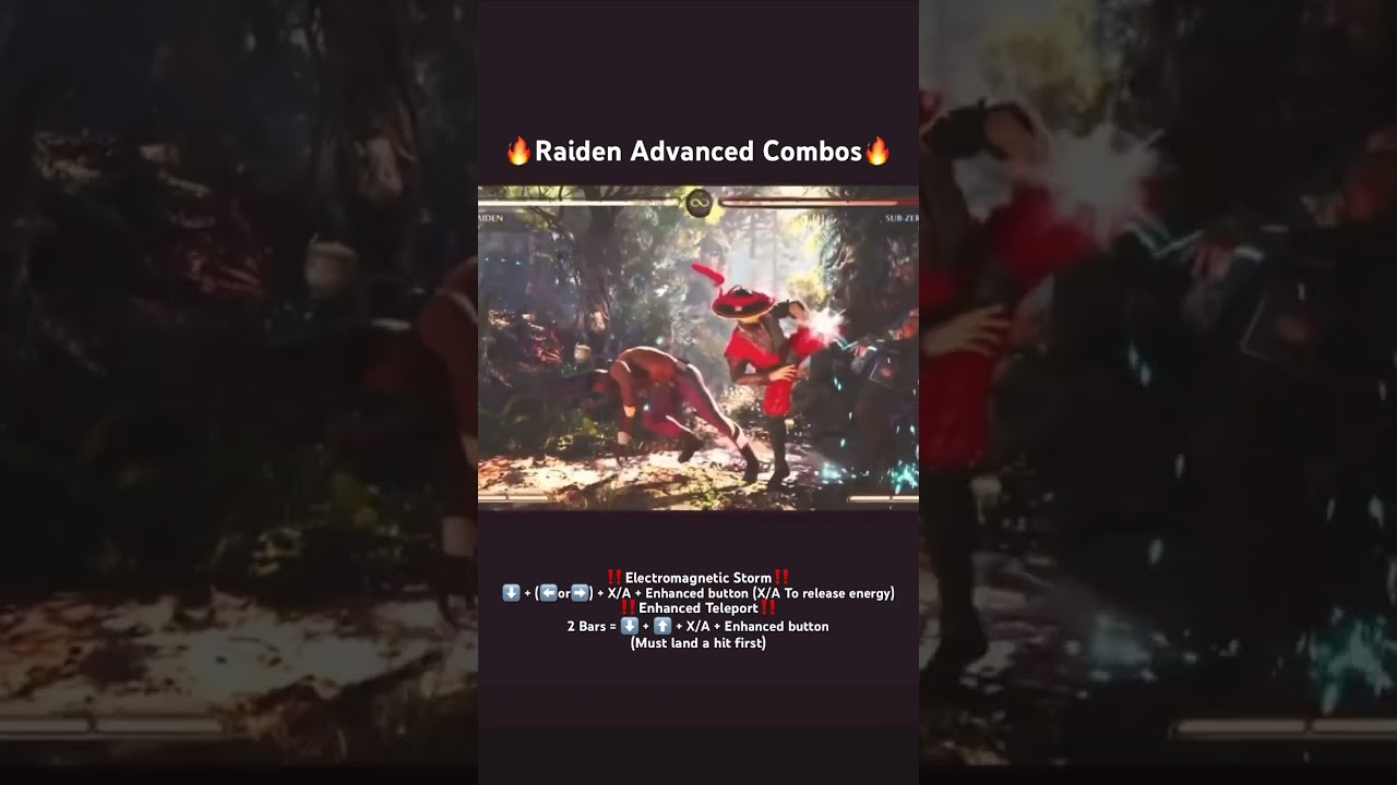 🔥Mortal Kombat 1: Raiden Advanced Combos🔥