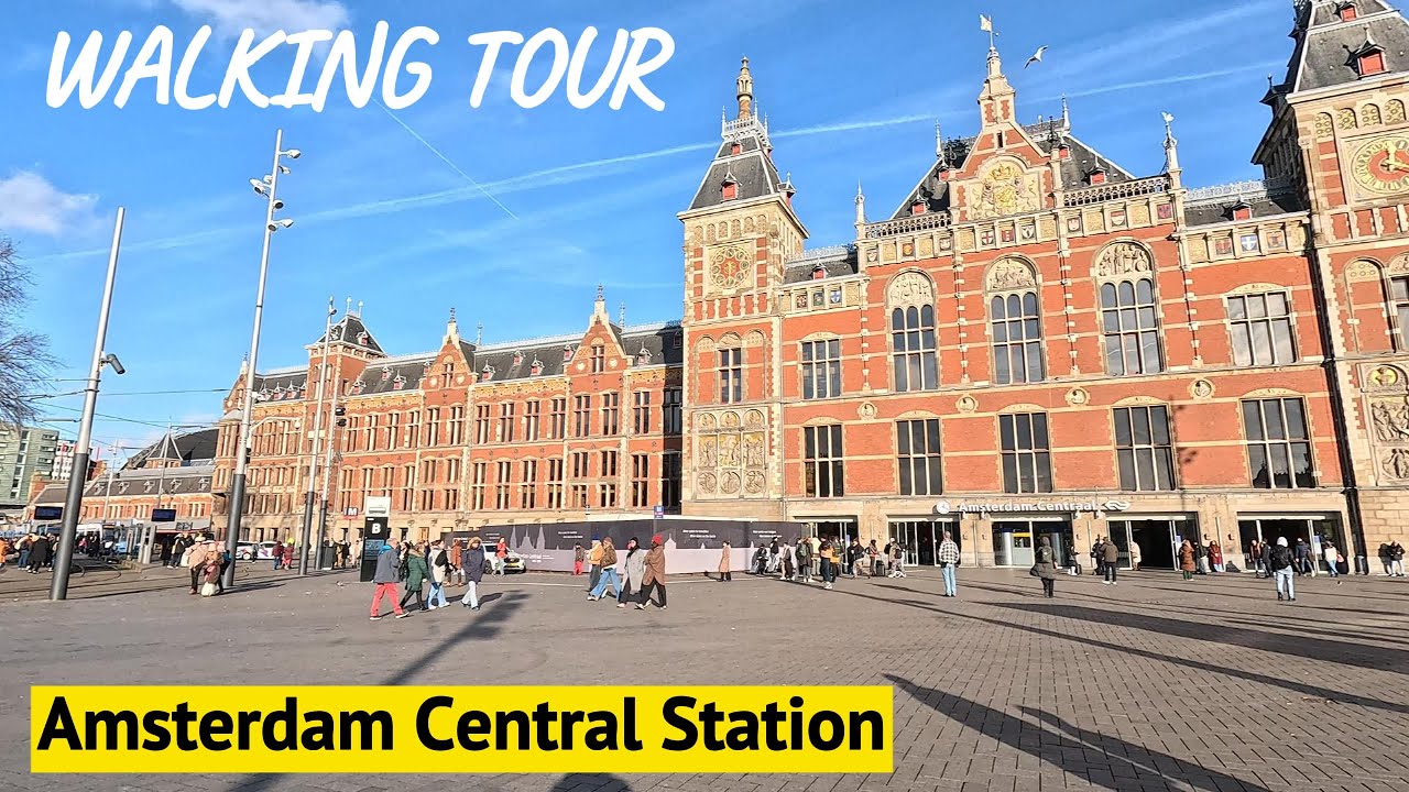 Walking Tour Central Station Amsterdam Netherlands - Amsterdam Train Station