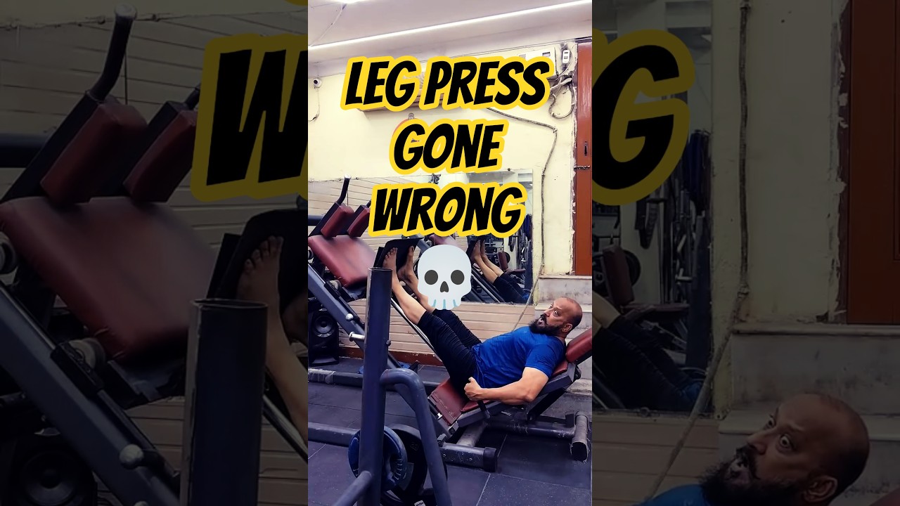 Leg Press Gone Wrong #shortsfeed #trendy #safetyfirst #danger #legpresses