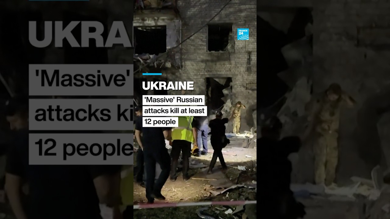 'Massive' Russian missile, drone attacks on Kyiv &bull; FRANCE 24 English