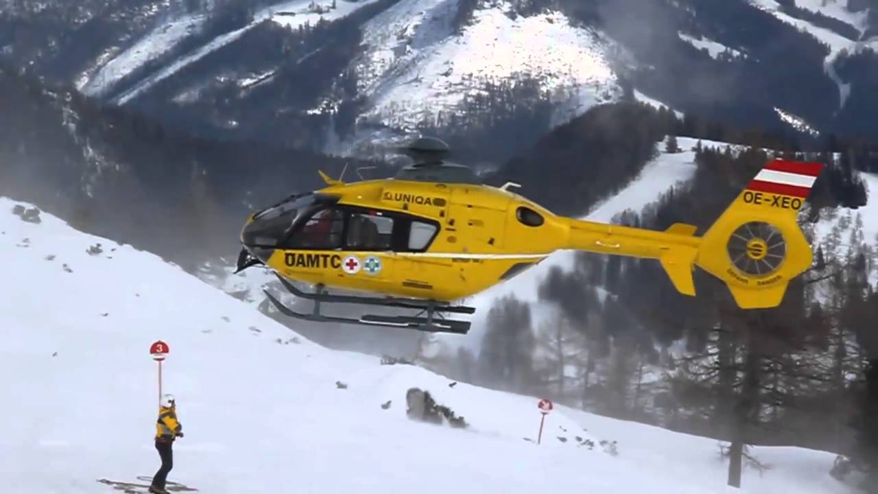 Hubschrauberbergung mit Bergeseil Wurzeralm