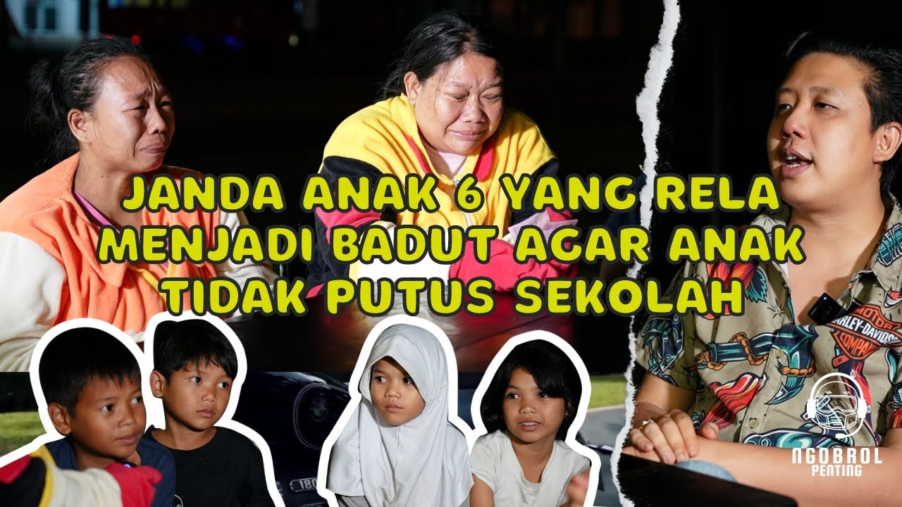 SEDIH!! JANDA ANAK 6 YANG RELA MENJADI BADUT AGAR ANAK TIDAK PUTUS SEKOLAH - NGOBROL WITH PABLO