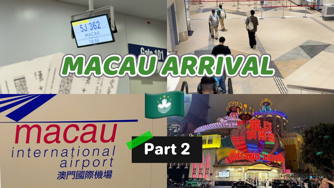 MACAU SERIES PART 02: MACAU AIRPORT ARRIVAL AND FREE SHUTTLE TO HOTEL