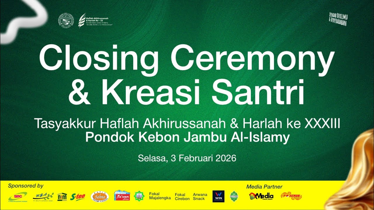 🔴 [LIVE] CLOSING CEREMONY & KREASI SANTRI