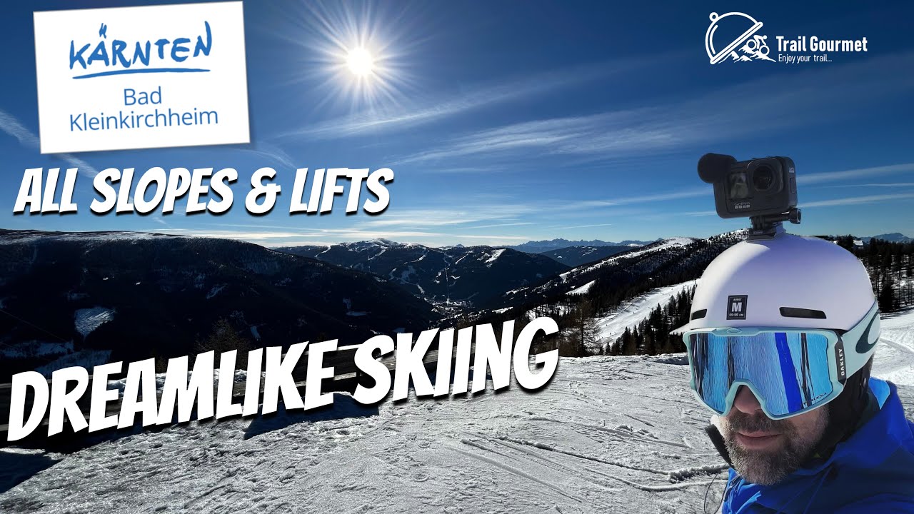 Skiing in Bad Kleinkirchheim in the sunny South of Austria, Feb 2023| All pistes & lifts Part 1