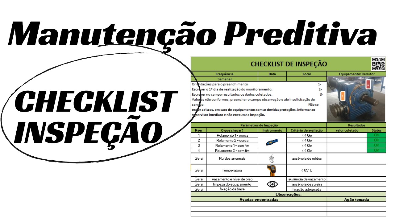 Manutenção Preditiva (Checklist de Inspeção).
