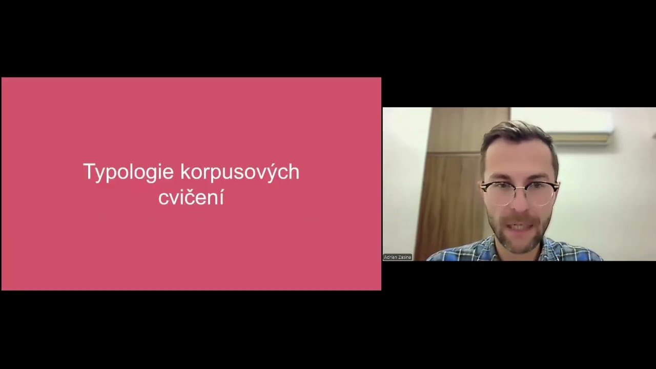 Typologie korpusových cvičení a jejich automatické generování pomocí AI