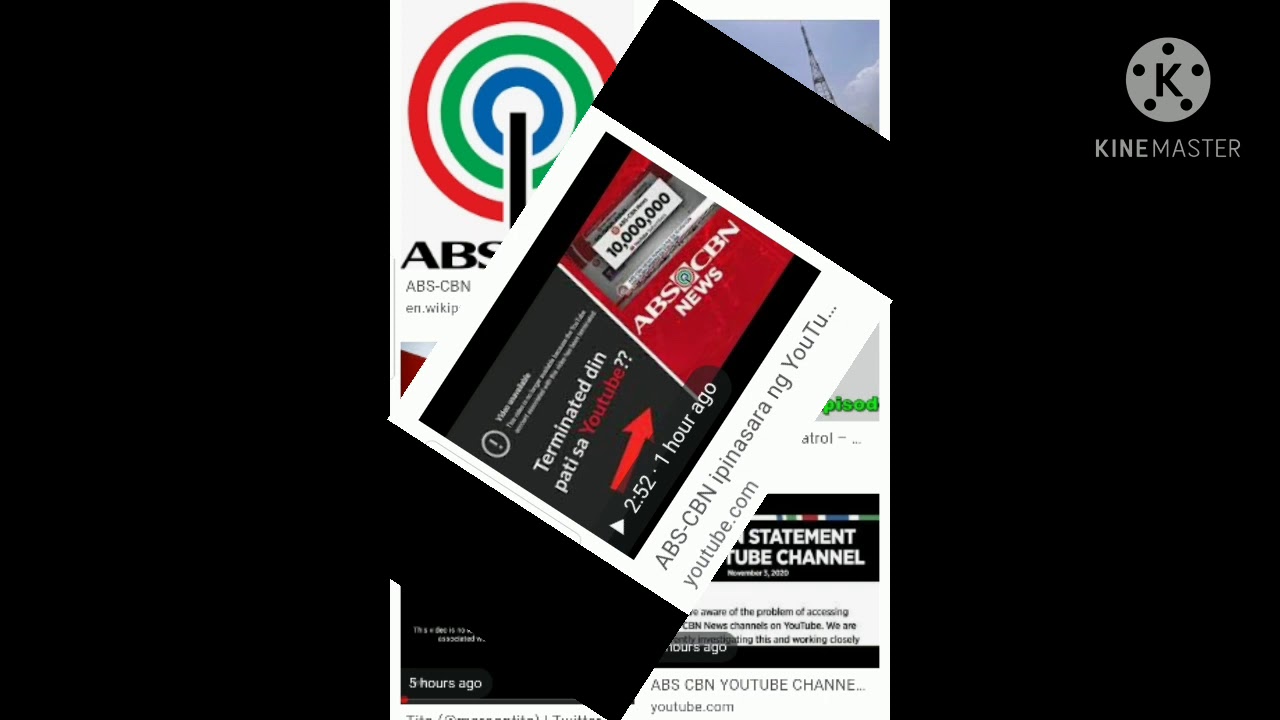 ABS-CBN news YouTube channel terminated!!!😲😲