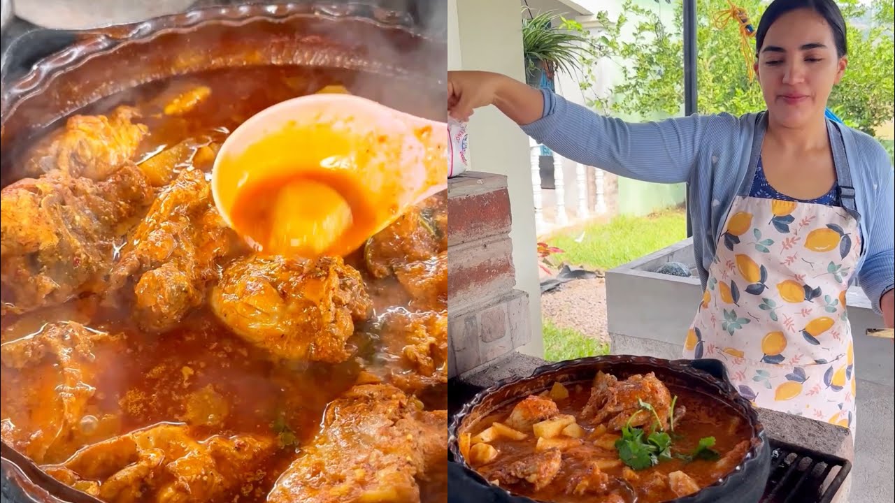 Pollo guisado con papas para fin de a&ntilde;o