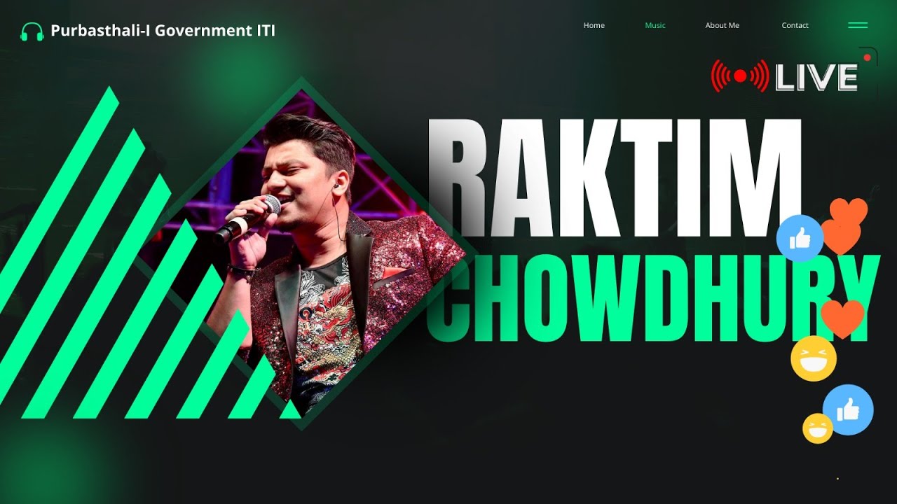 RAKTIM CHOWDHURY Live Singing II PURBASTHALI - II GOVT ITI KALARAV 2025 II