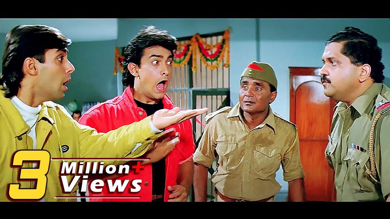 जेल के उद्घाटन वाली ज़बरदस्त डबल धमाल कॉमेडी - Tiku Talsania - Aamr Khan - Salman Bollywood COMEDY