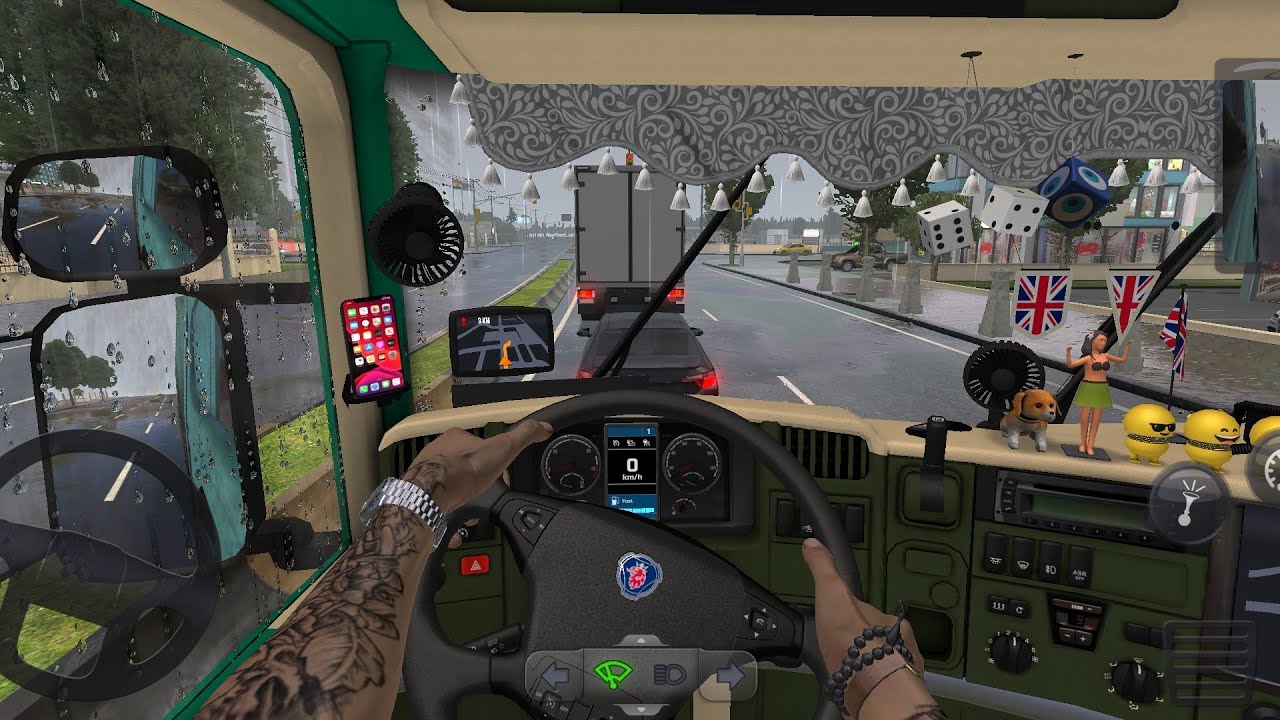 Truck simulator ultimate l luxurious truck l Mobile gameplay ⚡🚧🚛🚦🌧️#youtubvideo  #zuuks 