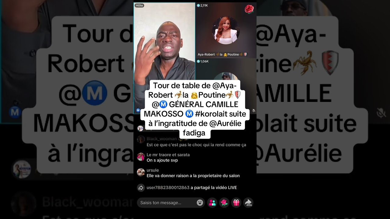 Tour de table de @Aya-Robert 🦂 CAMILLE MAKOSSO Ⓜ️ #korolait suite à l’ingratitude de @Aurélie