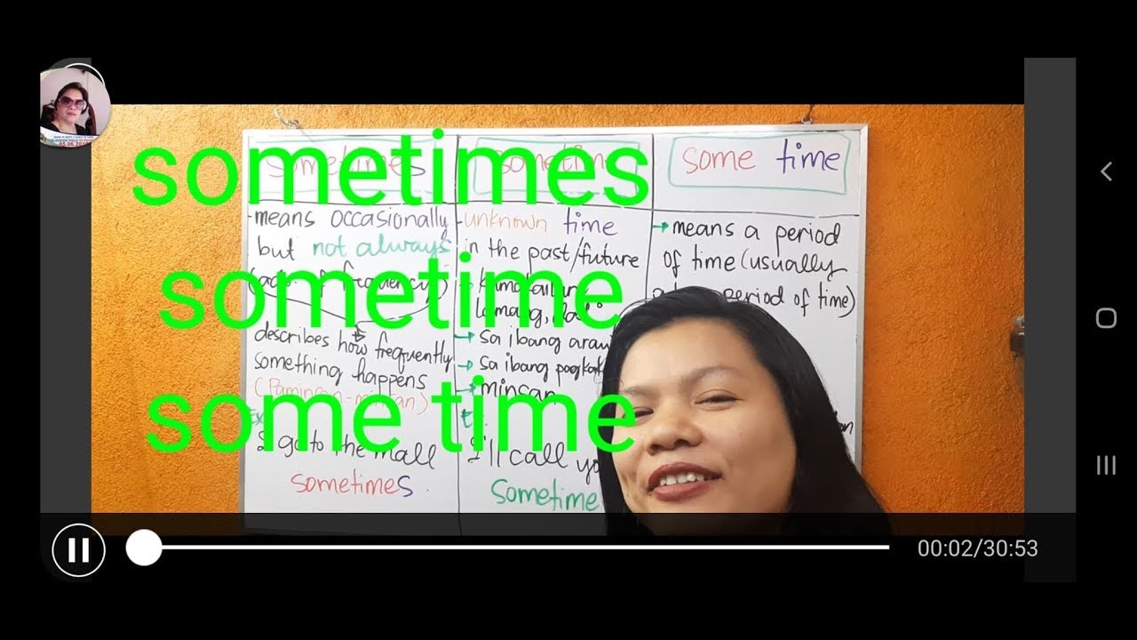 Sometimes, Sometime, and Some Time-English Grammar for Beginners(paano matuto mag english 101)
