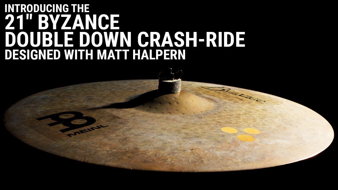 Meinl Cymbals - Byzance Dark 21" Double Down Crash-Ride - Designed w/ Matt Halpern