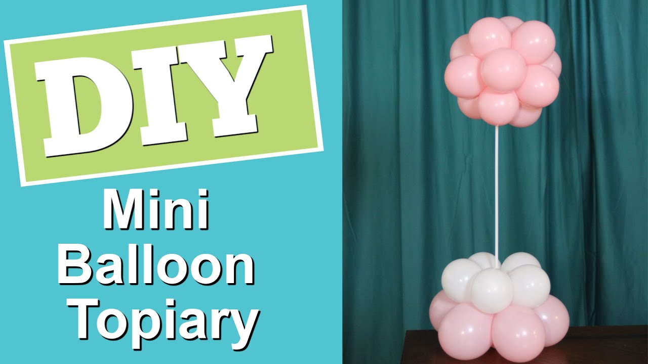 Mini Balloon Topiary | DIY Tabletop Balloon Topiary