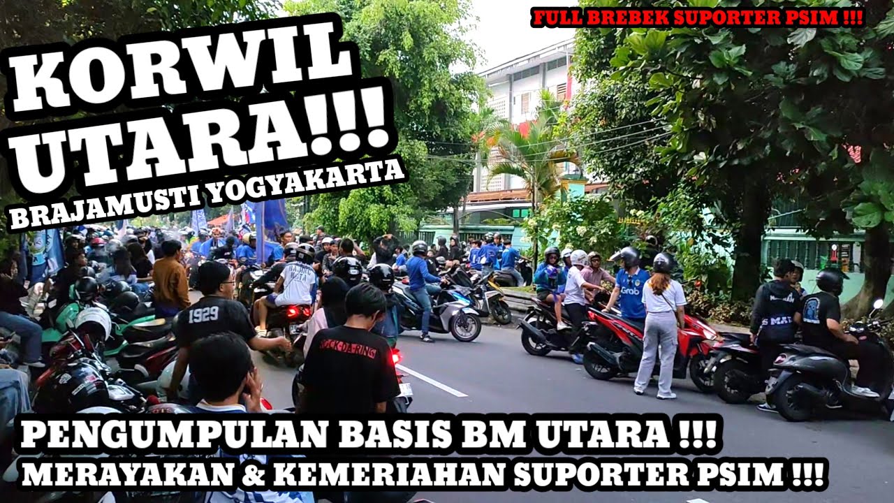KONVOI BRAJAMUSTI KORWIL UTARA _ PSIM 5-0 NUSANTARA UNITED // Meriah sekali suporter PSIM JOGJA