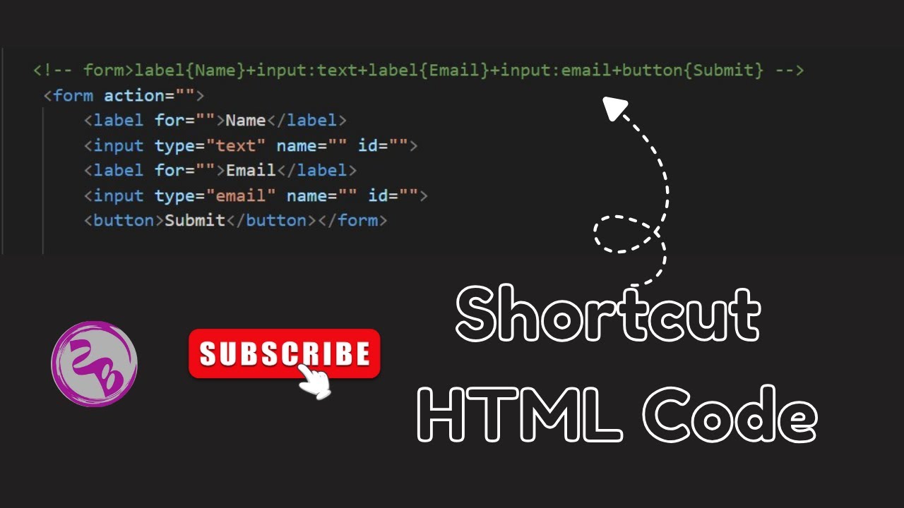 HTML Code Shortcuts in VS Code