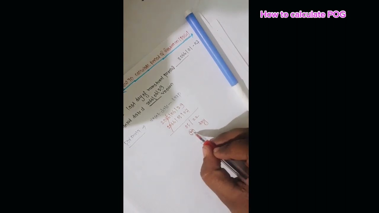 HOW TO CALCULATE period of Gestation (pOG)