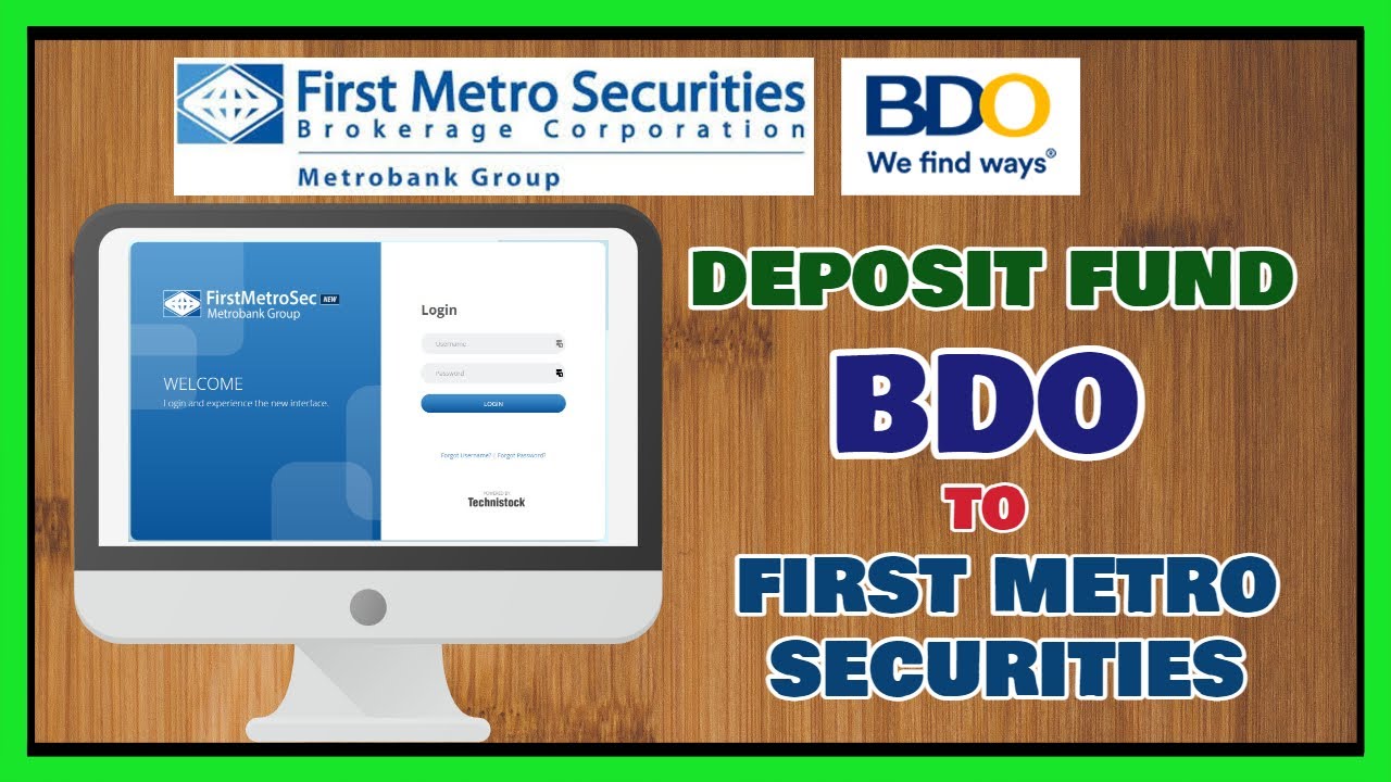 Firstmetrosec Tutorial: How to Fund First Metro Securities using BDO Online (First Metro Sec)