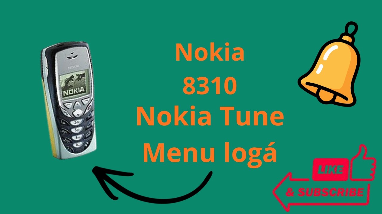 Nokia 8310 – Nokia Tune a menu logá Retro klasika z 2000. rokov