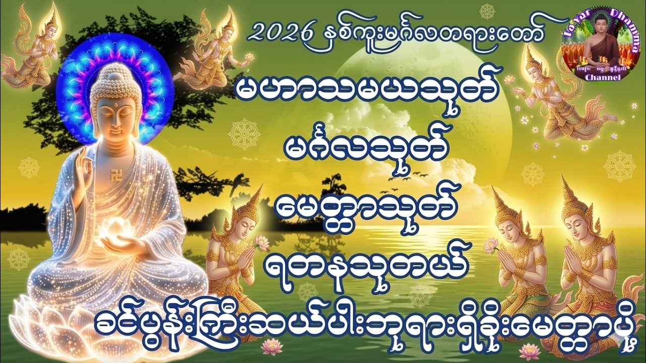 တရားချစ်ခင်သူတော်စဉ်ဓမ္မမိတ်ဆွေအပေါင်းတရားတော်များနာယူ၍နိဗ္ဗာန်သို့မျက်မှောက်ပြုနိုင်ကြပါစေ🙏🏻🙏🏻🙏🏻🔔