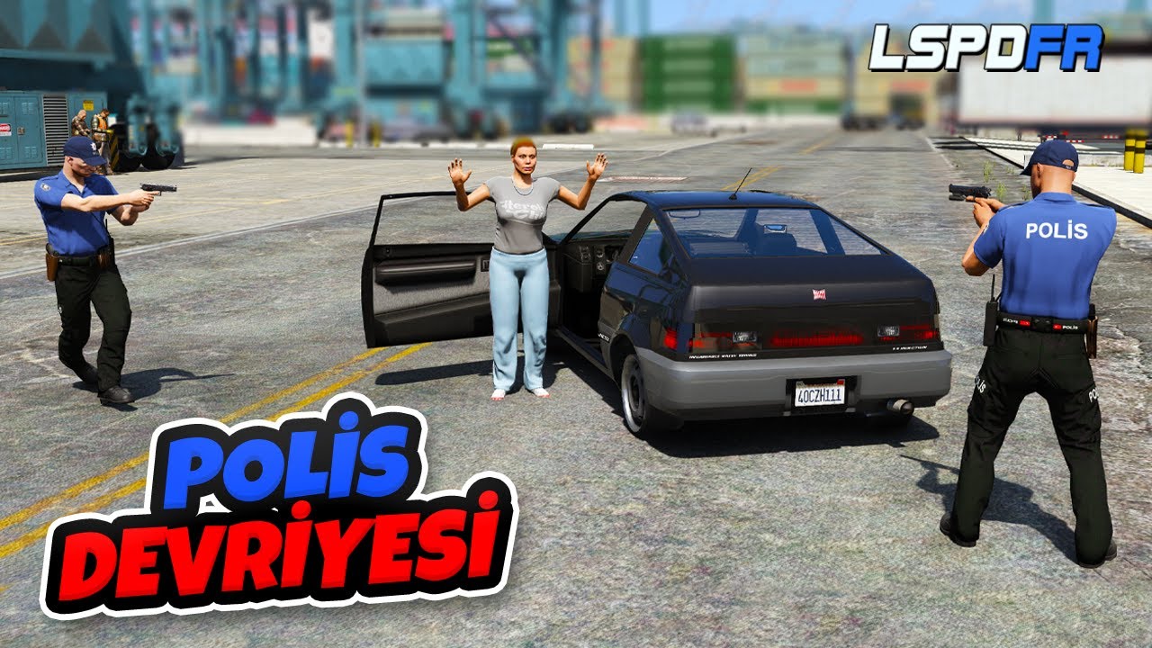 Ford Mustang Polis Arabamızla Şehirde Devriye Atıyoruz - GTA 5