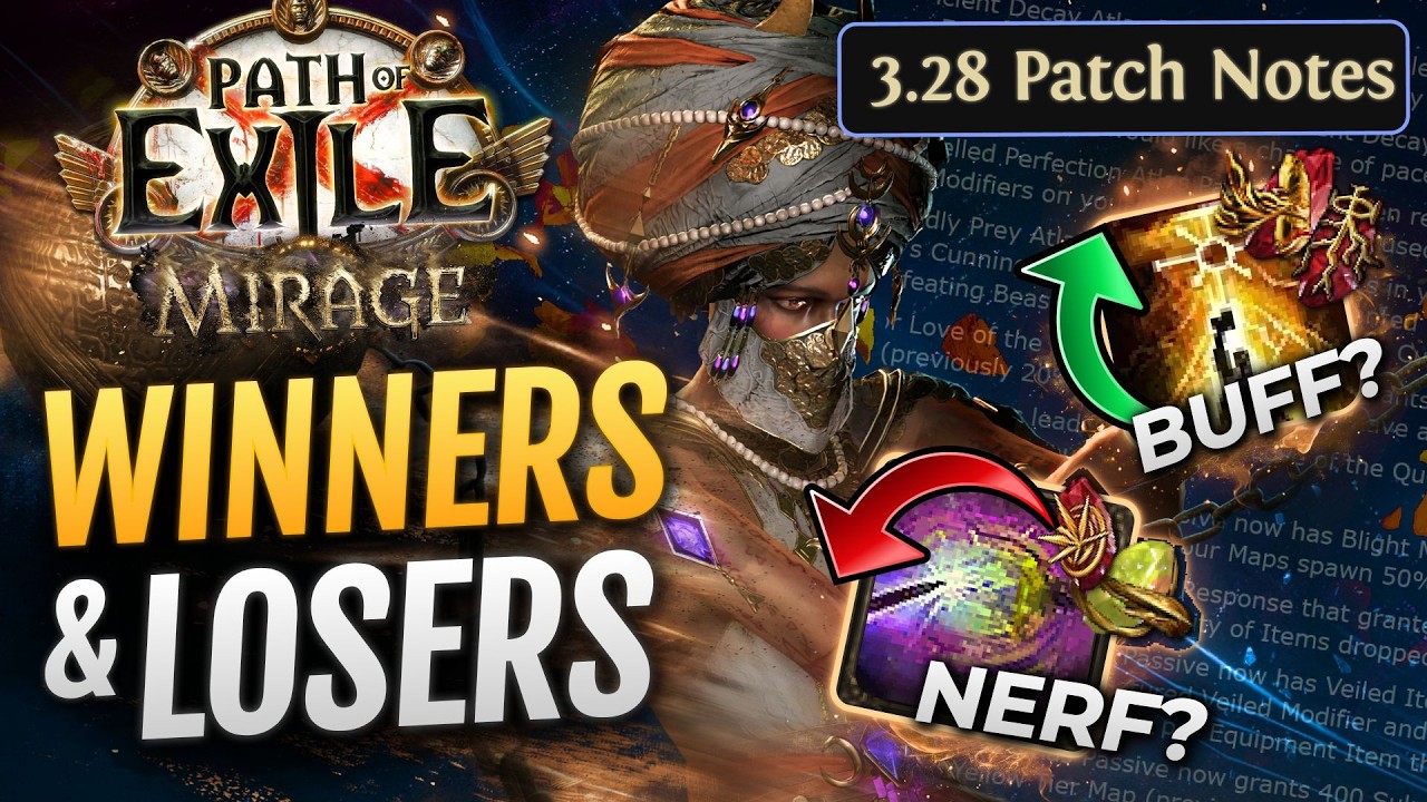 [PoE 3.28] WINNERS & LOSERS in 3.28 - Patch Notes TL;DR for New League - Path of Exile 1