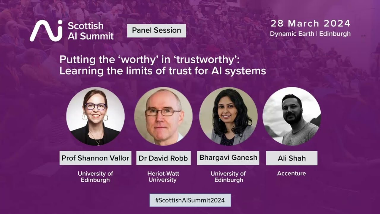 Putting the ‘worthy’ in ‘trustworthy’: Learning the limits of trust for AI systems: Panel Discussion