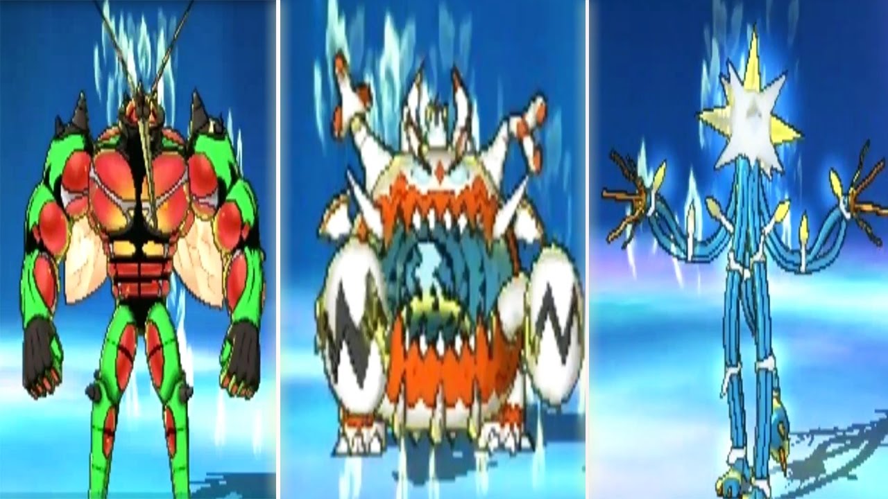 Pokemon Sun and Moon - ALL Z-MOVES /w SHINY ULTRA BEASTS