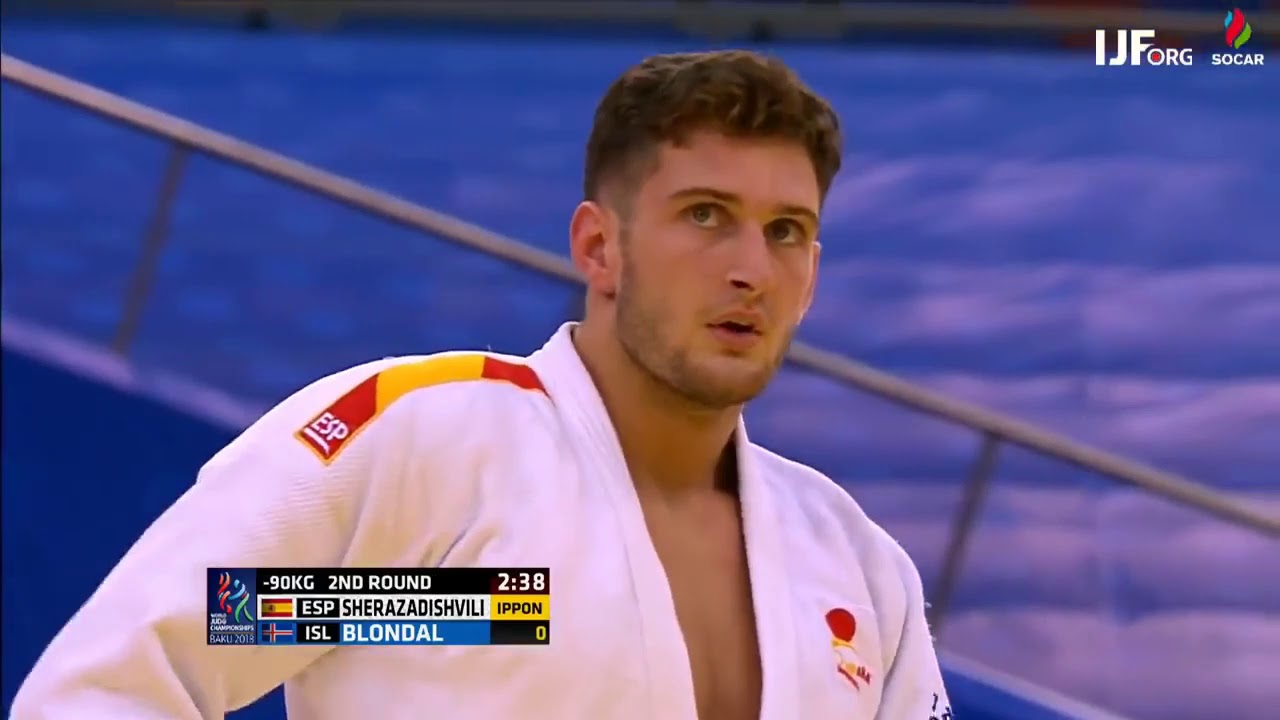judo championships 2018  90 Kgs  N  Sherazadishvili