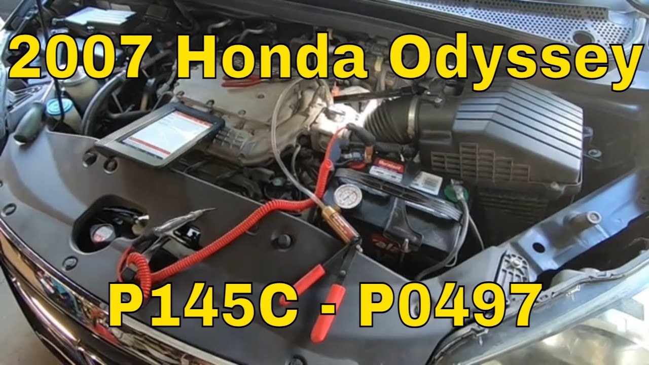 2007 Honda Odyssey P145c, P0497 Purge Solenoid