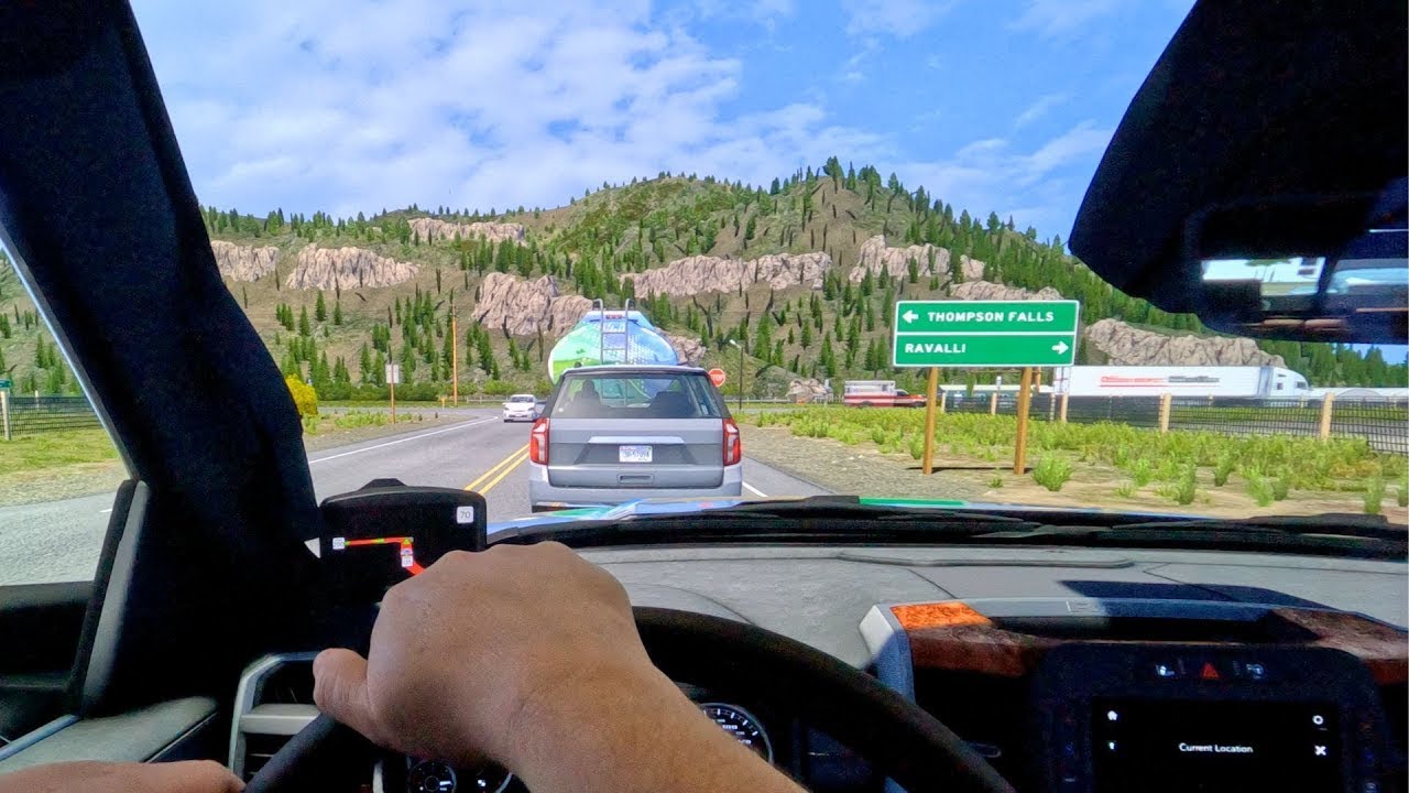 Missing exits all the way through Montana | Realistic POV | American Truck Simulator