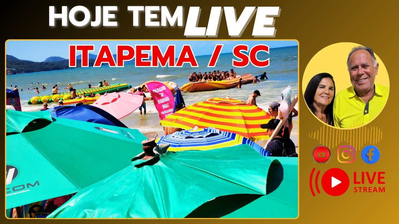 ITAPEMA / SC  O MAR SUBIU,  A PAZ TAMBÉM  - = AO VIVO = 22 /01/2026   9:30HRS