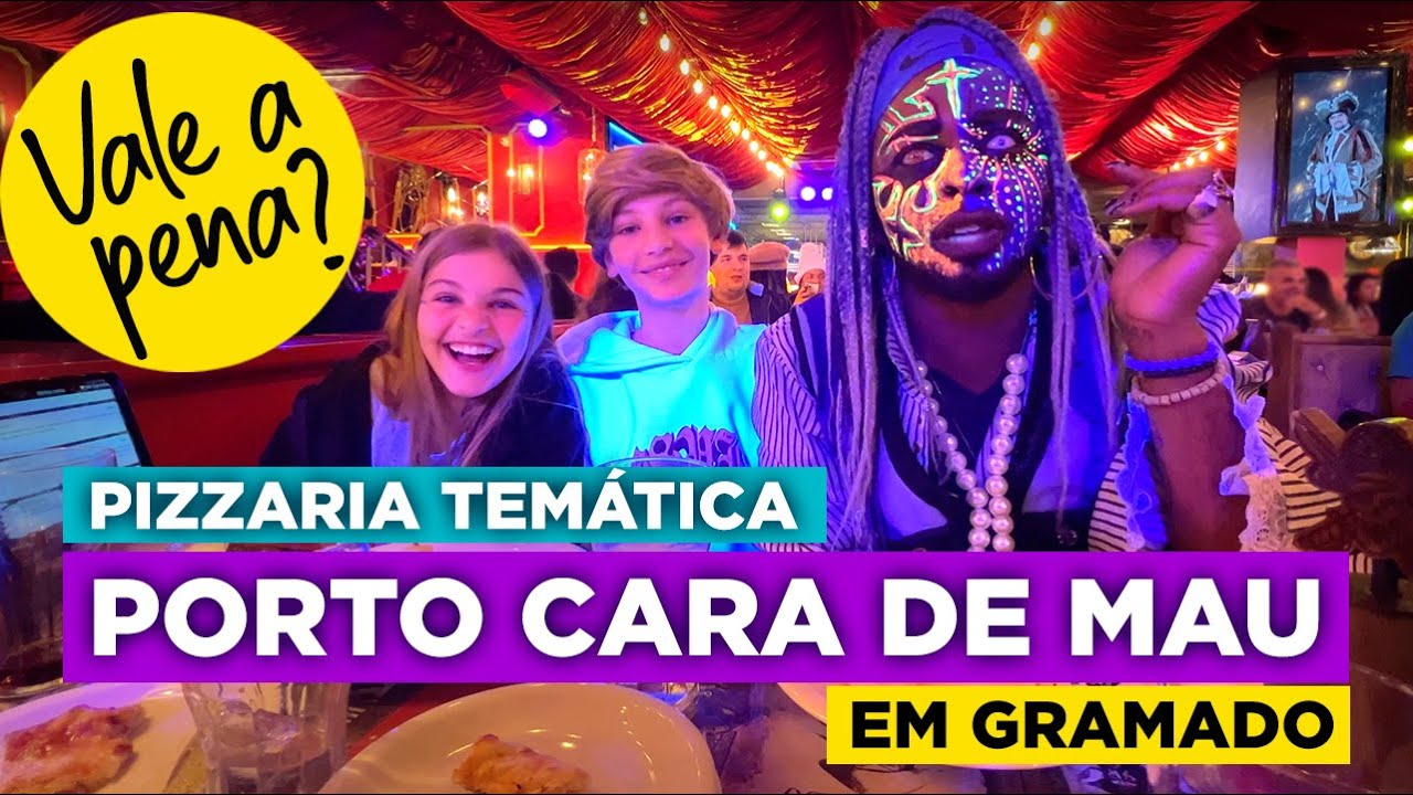 Como é a pizzaria Porto Cara de Mau em Gramado! Vale a pena? - Ases a Bordo | Viagem com Crianças