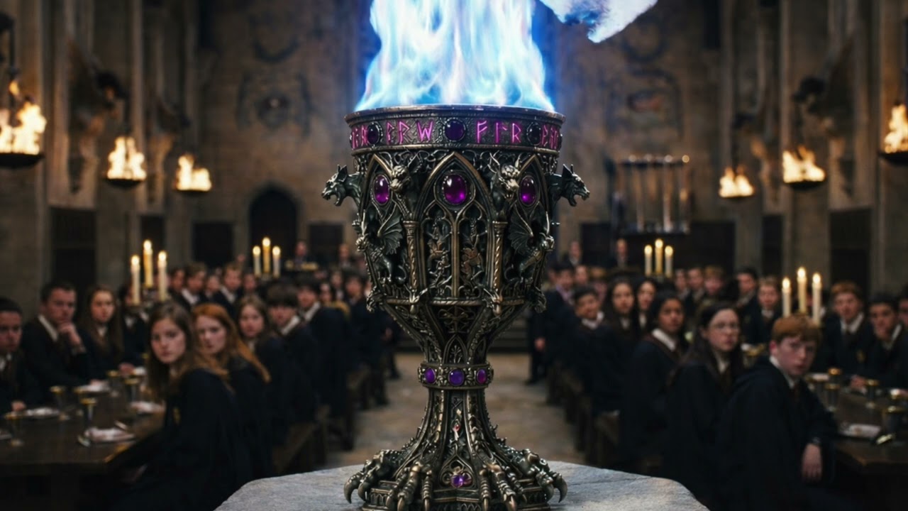 The Goblet's Blue Fire ASMR 🔥 Champion Selection Ceremony | Magic Academy Soundscape (2 Hours)