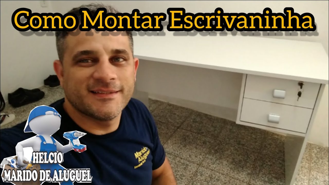 Como Montar Escrivaninha 2 gavetas 1,20m Thor