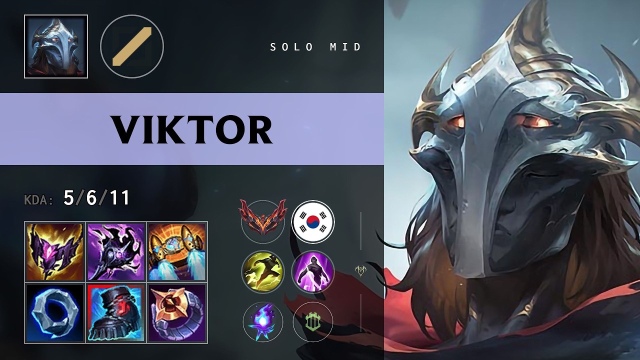 Viktor Mid vs Syndra - KR Grandmaster Patch 26.17