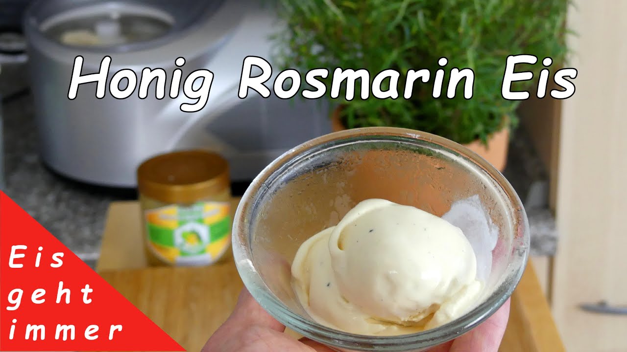 Honig Rosmarin Eis - Das perfekte Eis im Winter